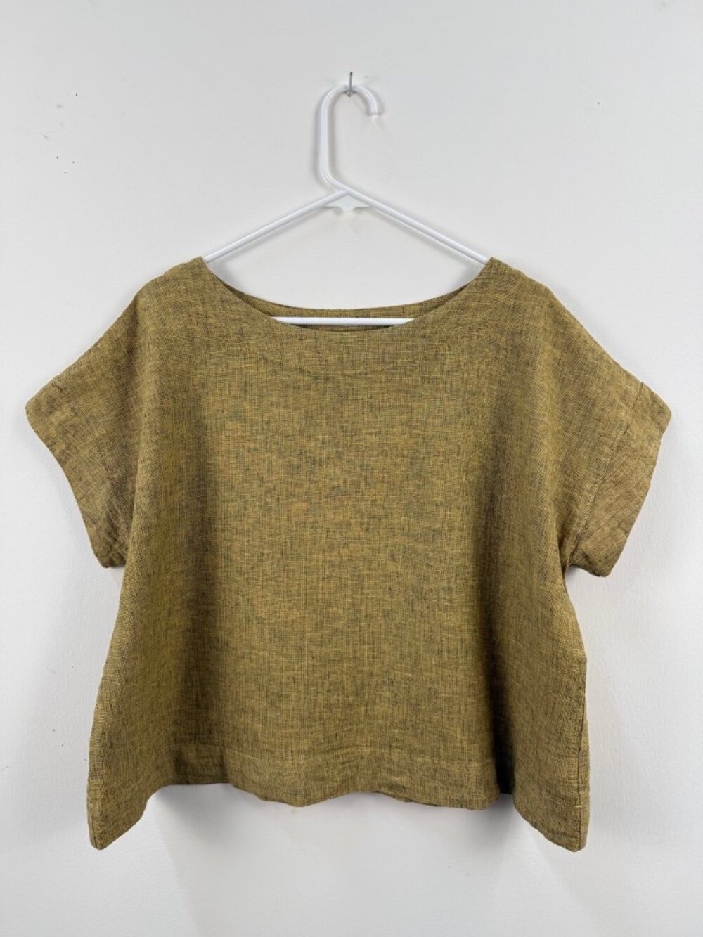 Cut Loose Cotton Linen Top M
